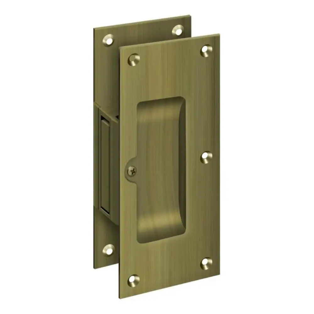 Adjustable Heavy Duty Privacy Pocket Lock Polished Nickel - Home Hardware Repair Deltana