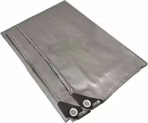 HD Extra Thick 14 Mil 3-Layer Silver Tarp 12 ft x 12 ft EZ Travel