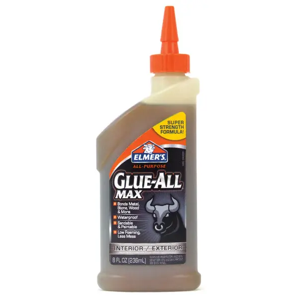 Elmer's E9416 Glue-All Max Polyurethane Glue 8 Oz Waterproof Strong Bond