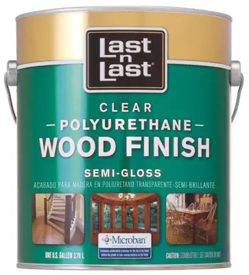 Last-N-Last 53531 Polyurethane Wood Finish 1 Gallon Semi-Gloss Durable Protection