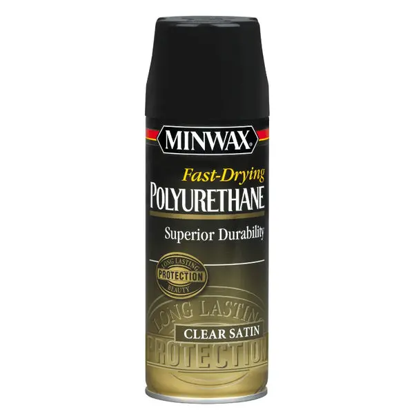 Minwax 33060 11.5 Oz Fast-Drying Polyurethane Finish Clear Satin Aerosol