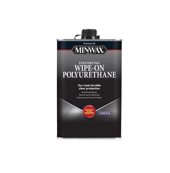 Minwax 40910000 Wipe-On Poly Polyurethane Clear 1 Pint Wood Finish