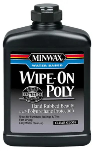 Minwax Water Based Wipe On Poly Durable Finish Clear Gloss 1 Pt Easy Application