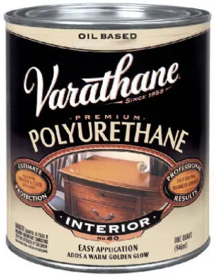 Varathane 9041H Interior Oil Based Premium Polyurethane Gloss Quart Wood Floors