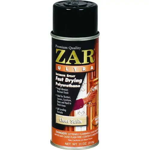 ZAR 32907 Ultra Interior Oil-Based Fast Drying Polyurethane Aerosol Satin 11 Oz