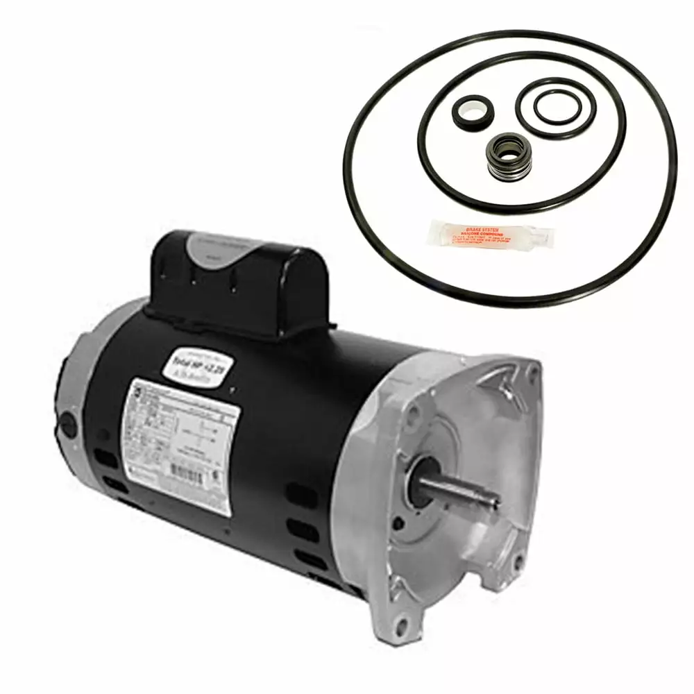 Puri Tech .O. Smith SQ1202 2 HP 3450 RPM Square Flange Pool Motor A. O. Smith