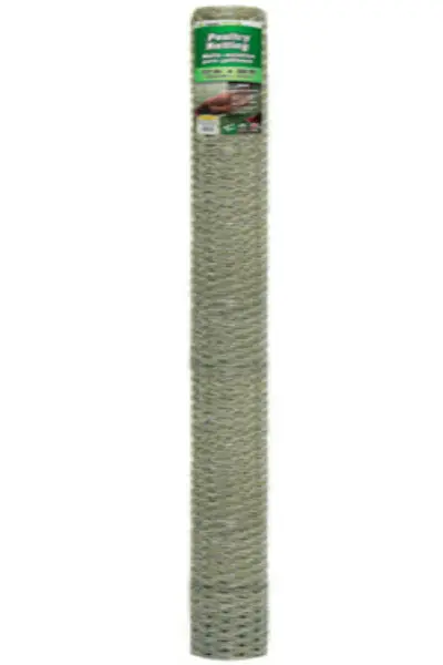 YardGard 308447B Galvanized Poultry Netting 20-Gauge 1 Mesh 72 x 50