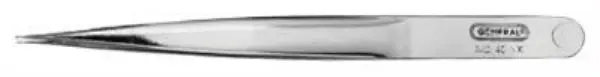 General Tools 401XX Strong Sharp Pointed End Tweezer Precision Steel 4.5 Inch