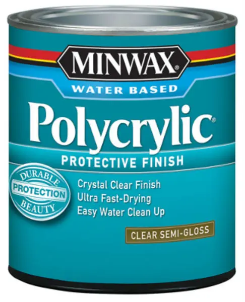 Minwax 244444444 Water Based Polycrylic Protective Finish, 1/2 Pint