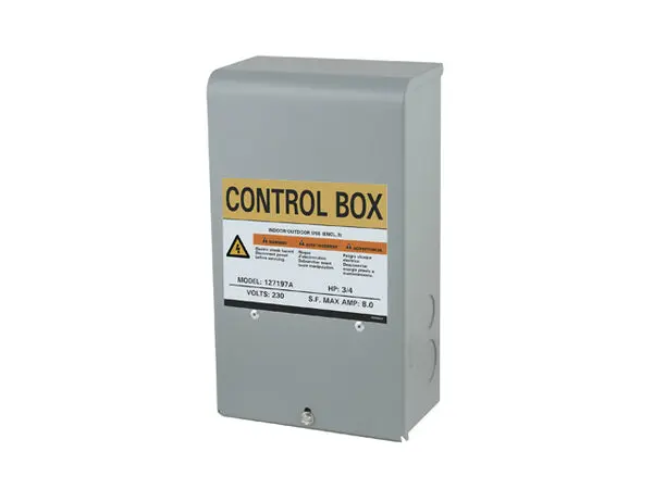 Flint & Walling 127189A Submersible Control Box 1/2 HP 230V Flint u0026 Walling