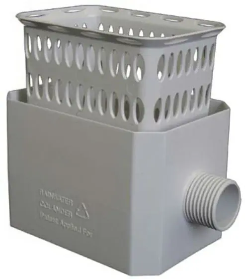 Amerimax 37042 Catch Raindrop Harvesting Rainwater Colander White Efficient Water Collection
