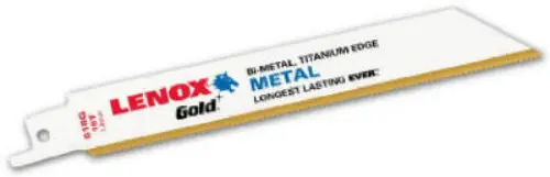 Lenox Gold Wood Reciprocating Saw Blades, 6 TPI, 6", 5-Pack