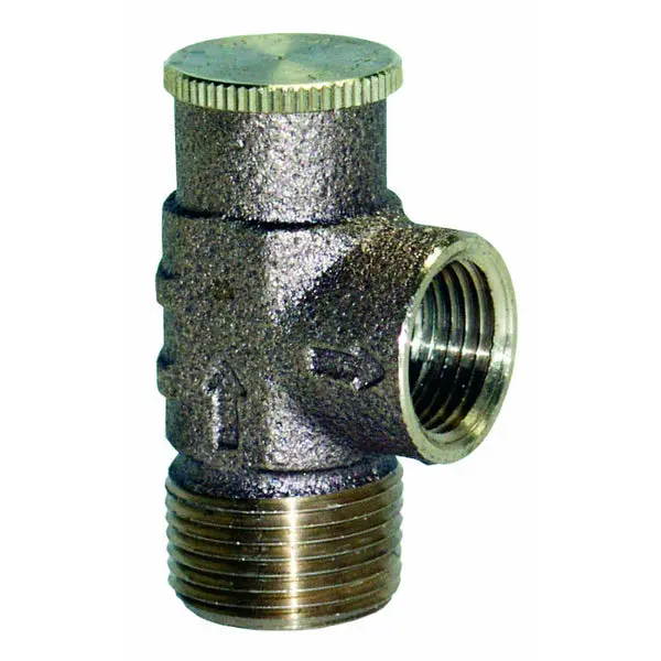 Water Source RV50-NL Solid-Brass Relief Valve No Lead Fits 1/2" Pipe Plumbing