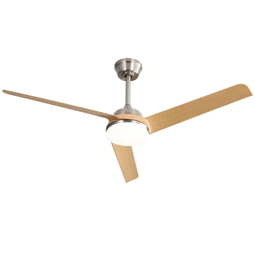 52 Inch Ceiling Fan 22W LED Light And Remote Regulation 5 ABS Blades Bedroom ceiling fan with light
