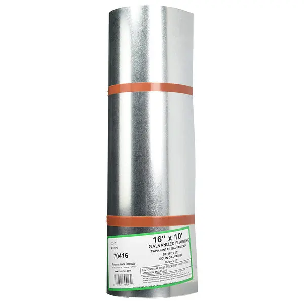 Amerimax 70416 Galvanized Roll Flashing 16x10 Feet Roofing and Waterproofing