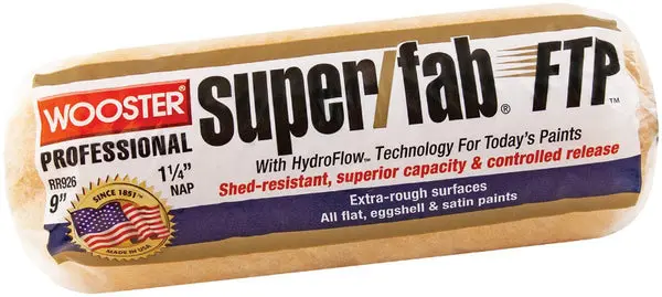 Wooster RR926-9 Super Fab FTP Roller Cover 1-1/4 Nap 9 Inch Paint Roller
