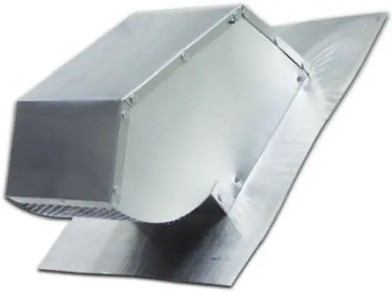 Lambro 109R Round Aluminum Roof Cap Damper and Screen Fits 4 Inch Duct