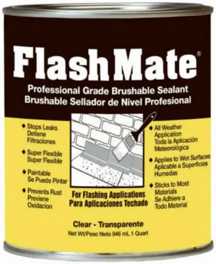 Amerimax 85229 Flashmate Professional Grade Brushable Sealant 1 Quart