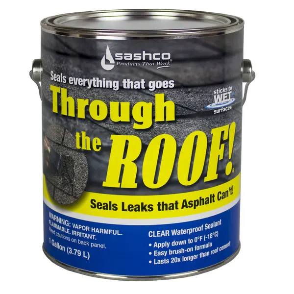 Sashco Through Roof Elastomeric Roof Sealant 1 Gallon Clear