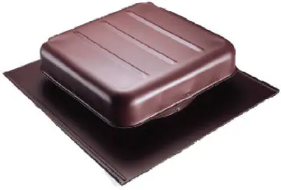 Air Vent 85158 Square Roof Mounted Vent UH50BR Brown