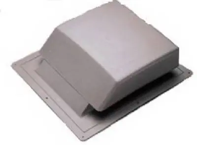 Air Vent 90125 Slant Plastic Roof Mounted Vent Weatherwood Attic Ventilation
