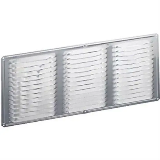 Air Vent Galvanized Undereave Vent 16 x 8 Inch Mill Finish