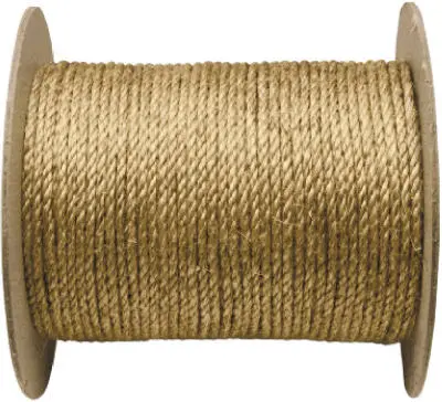 Wellington Twisted Manila Rope 3/8" x 600' Natural Fiber - Durable Rope Outdoor Use