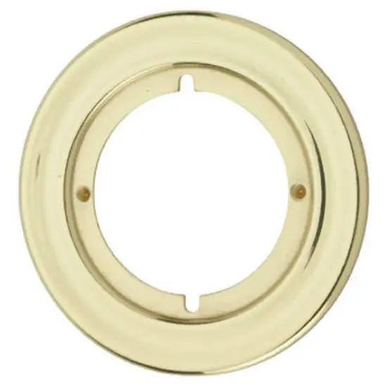 Kwikset 293-3-CP Round Trim Rosette Polished Brass