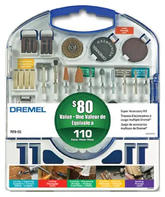 Dremel 709-02 Super Accessory Kit 110-Piece Rotary Tool Bits & Attachments