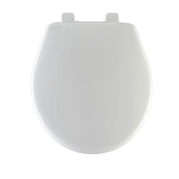 Mayfair 80SLOW-000 Round Plastic Toilet Seat Whisper-Close Hinge White