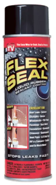 Flex Seal FSR20 Liquid Rubber Sealant Coating 14 Oz Black Leak Repairs