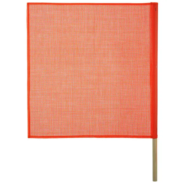 Keeper 04901 PVC Safety Flag Wooden Dowel 18 x 18 Inches Construction and Traffic Safety