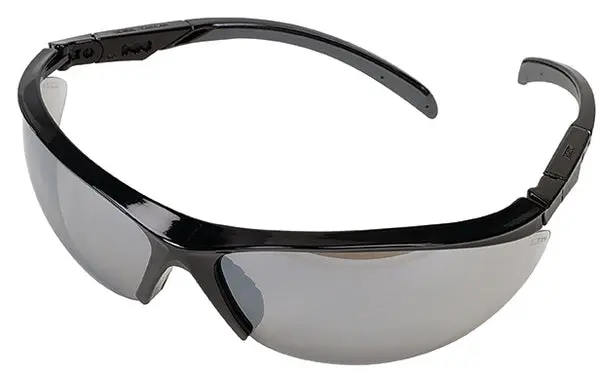 MSA Safety Works 10083068 Essential Adjust 1142 Safety Glasses Silver Gray Lens Industrial Use