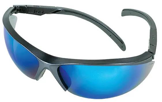 MSA Safety Works 10083070 Essential Adjust 1144 Safety Glasses Sky Blue Lens Light Adjustment
