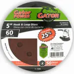Ali Industries 4345 Gator 8 Hole 5" Coarse Sanding Disc Power Sanders