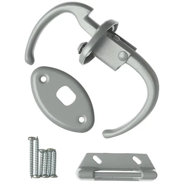 Wright Products V1000 Push Pull Screen Door Latch Aluminum Finish Durable Hardware