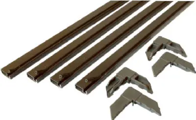 Slide-Co PL-7809 Make to Fit Screen Frame Kit 36 x 36 Inch Bronze Finish