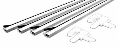 Slide-Co Make To Fit Screen Frame Kit 60 x 60 Inches White DIY Window Screen Repair