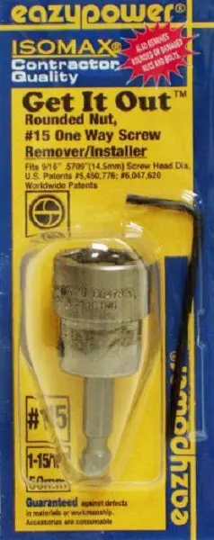 Eazypower 81379 One Way Screw Remover/Installer #15