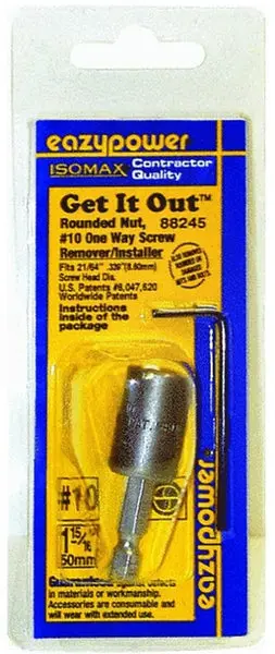 Eazypower 88245 Isomax Get-It-Out One-Way Screw Remover and Installer Size #10