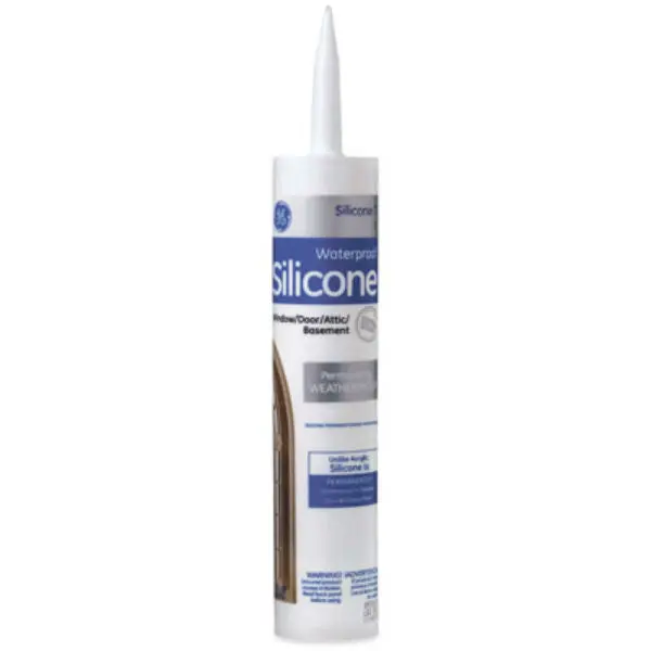 GE GE112 Window and Door Caulk White 10.1 Ounce Sealing Gaps GE Lighting