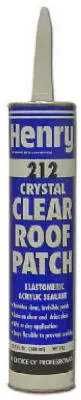 Henry Company HE212202 All Purpose Crystal Clear Roof Patch Sealant 10.1 Oz Leak Repair