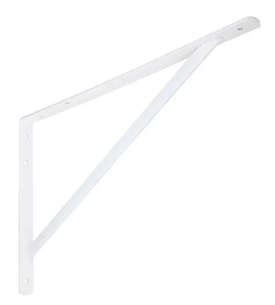 National Hardware 16 Inch Super Strength Shelf Bracket White Heavy Loads