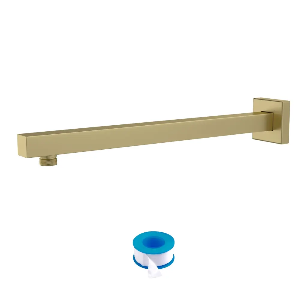 16 Inch Wall Mounted Shower Arm Flange Gold Stainless Steel lordear