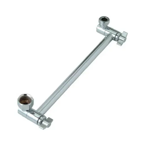 Master Plumber 343-145 Chrome Plated Adjustable Shower Arm Flexible Installation