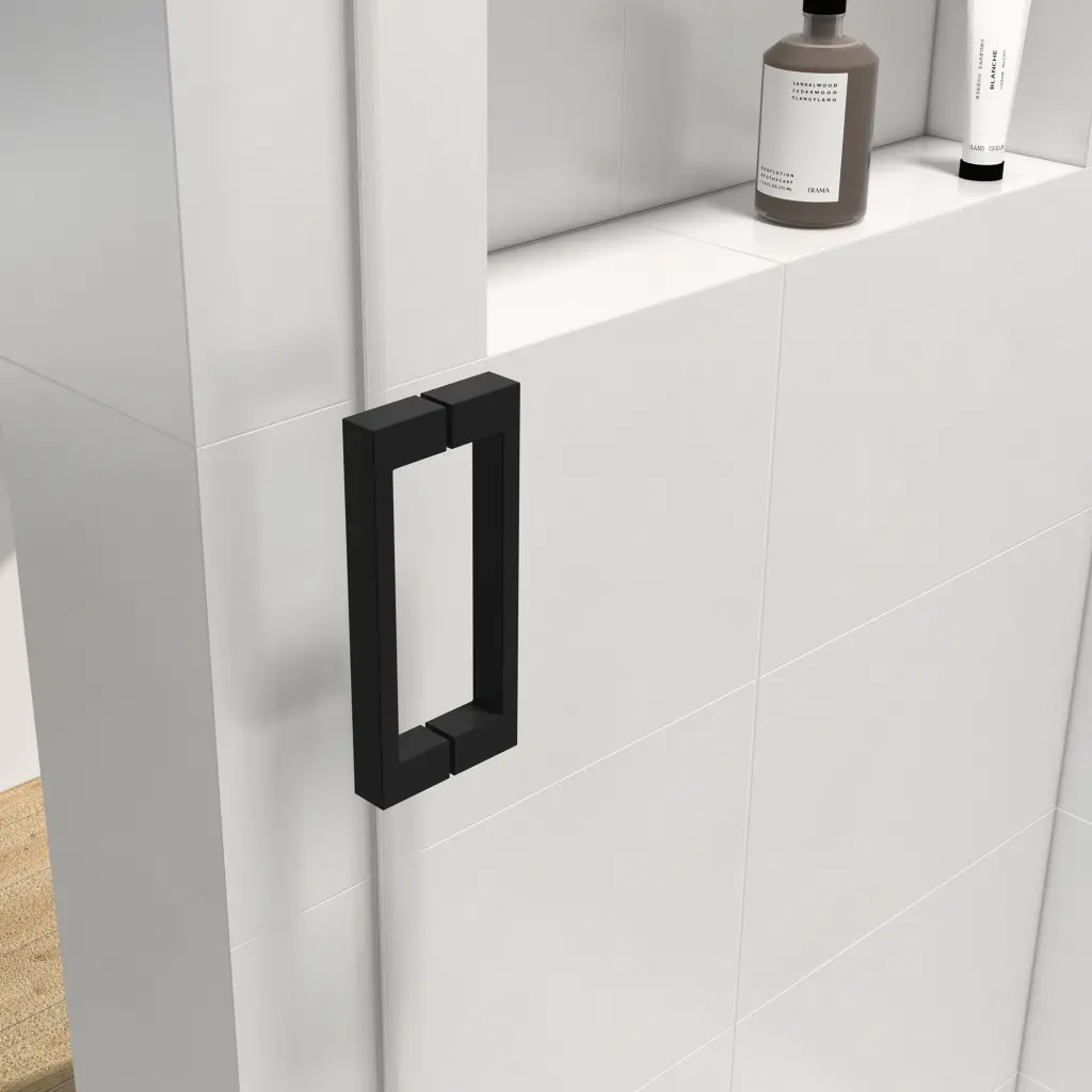 Shower Door Handle Only 24D01P16 Mbx Matte Black Stainless Steel bathin