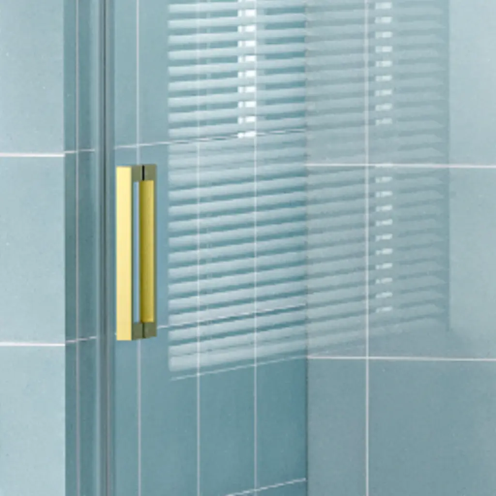 Shower Door Handle Only 24D01P18 Gx Precious Metal Stainless Alloy Metal Bath Hardware bathin