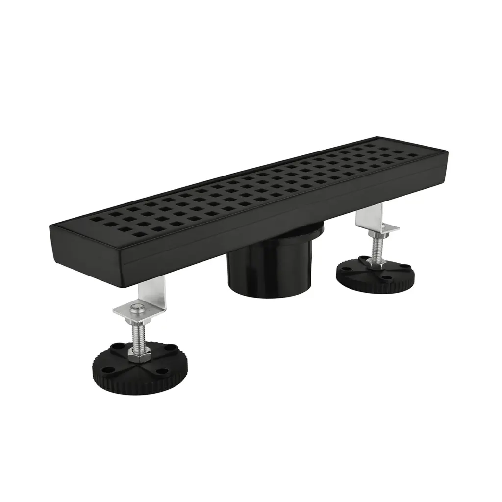 12 Inches Linear Shower Drain Incorporated Hair Strainer And Leveling Fee w2287