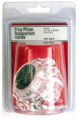 Lasco HC-231 Clear Price Pfister Avante Shower and Lavatory Handle