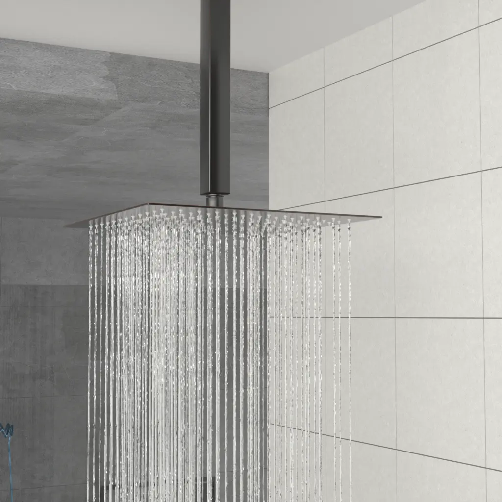 12 Inch Square Rain Fixed Shower Head Oil Rubbed Bronze Finish lordear